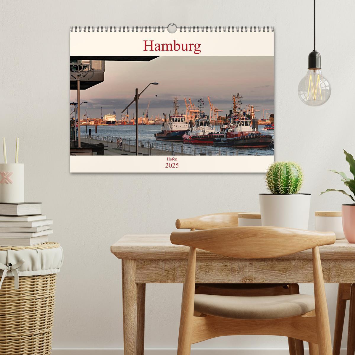 Bild: 9783435293544 | Hamburg Hafen (Wandkalender 2025 DIN A3 quer), CALVENDO Monatskalender