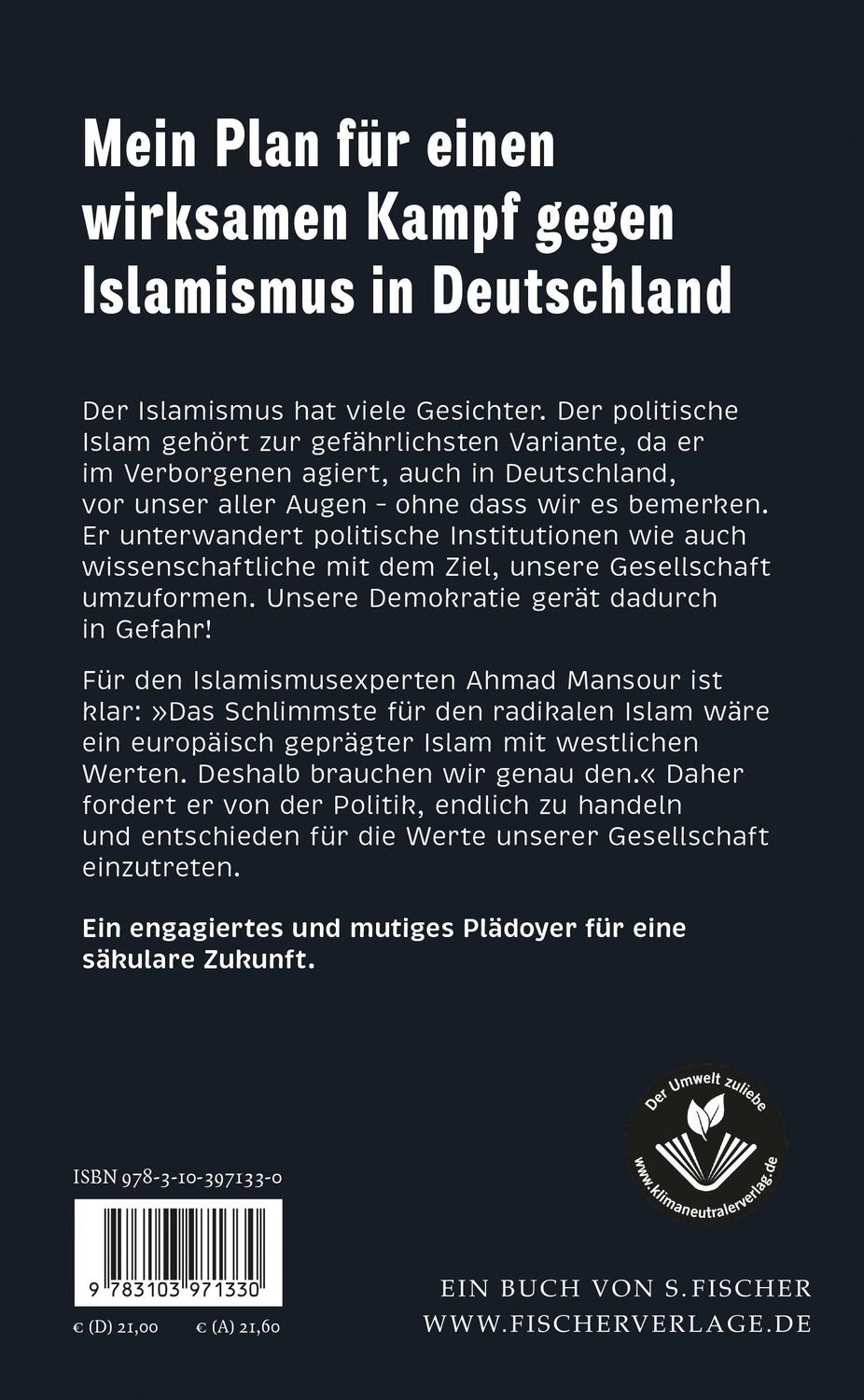 Rückseite: 9783103971330 | Operation Allah | Ahmad Mansour | Buch | 176 S. | Deutsch | 2022