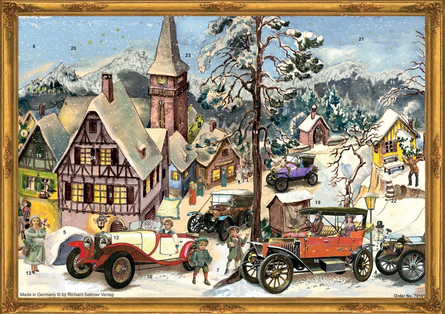 Cover: 4025985701410 | Adventskalender "Oldtimer Ralley" | Papier-Adventskalender | Sellmer