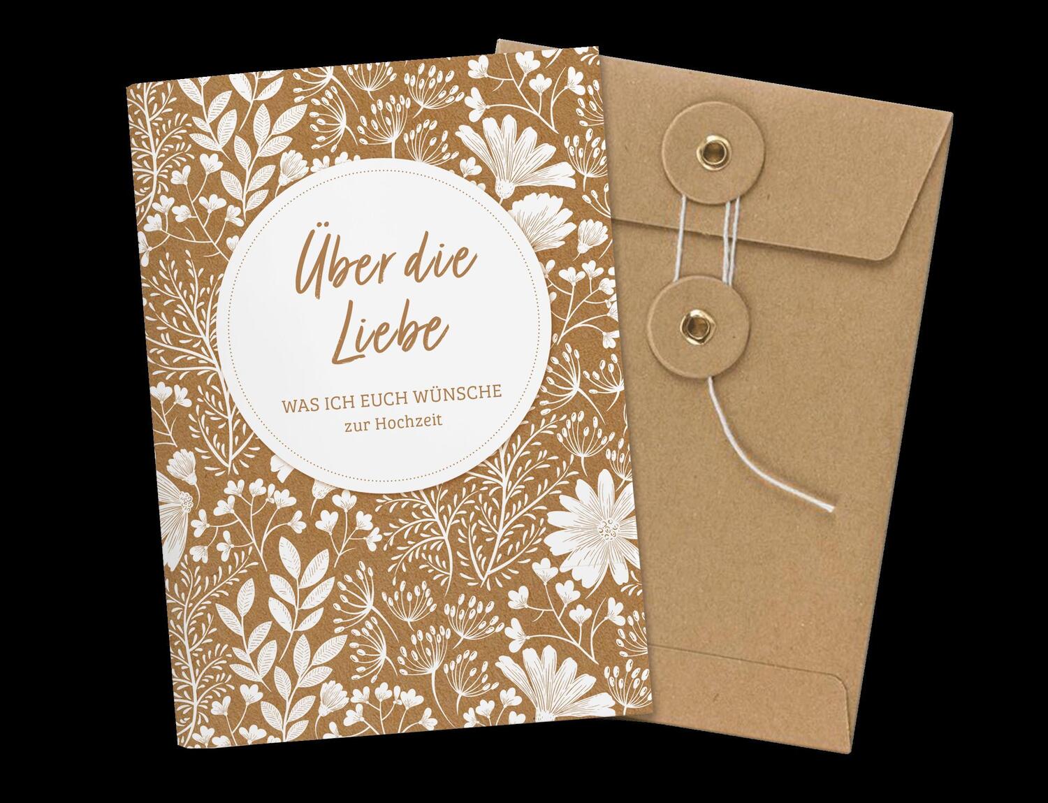 Cover: 9783765532986 | Über die Liebe - A6 Heft | Was ich euch wünsche. Zur Hochzeit | Weigel