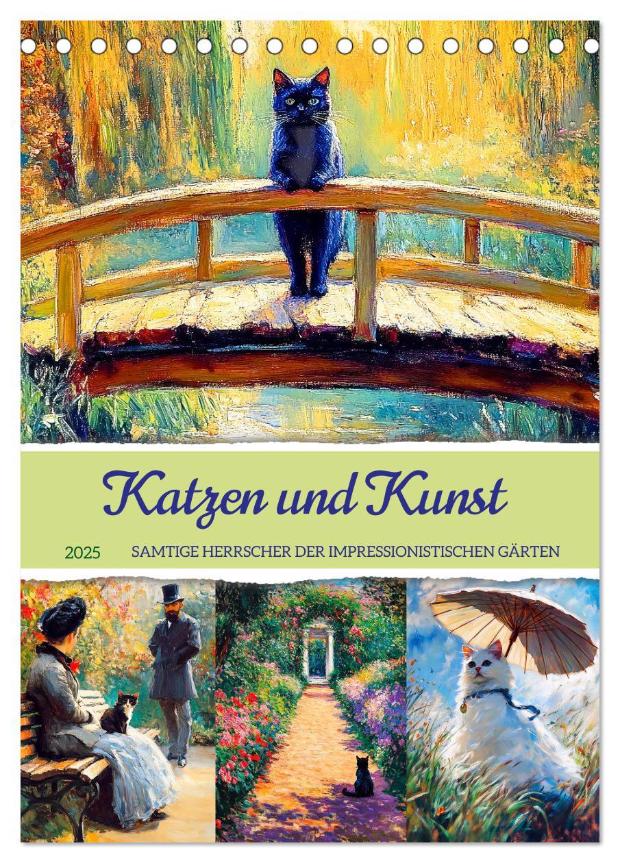 Cover: 9783457179284 | Katzen und Kunst - Samtige Herrscher der impressionistischen Gärten...