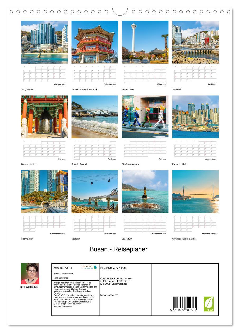 Bild: 9783435011582 | Busan - Reiseplaner (Wandkalender 2025 DIN A3 hoch), CALVENDO...