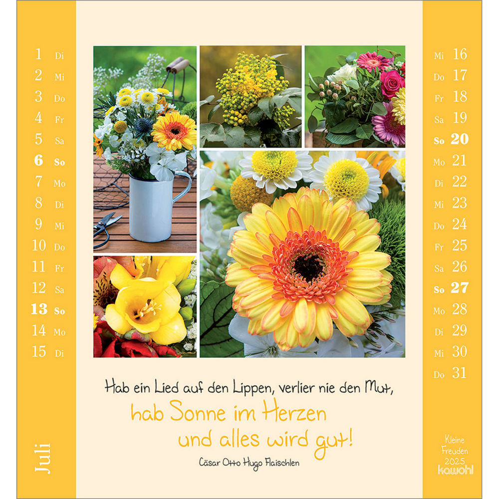 Bild: 9783754881453 | Kleine Freuden 2025 | Aufstell-Kalender mit Bildcollagen | Kalender