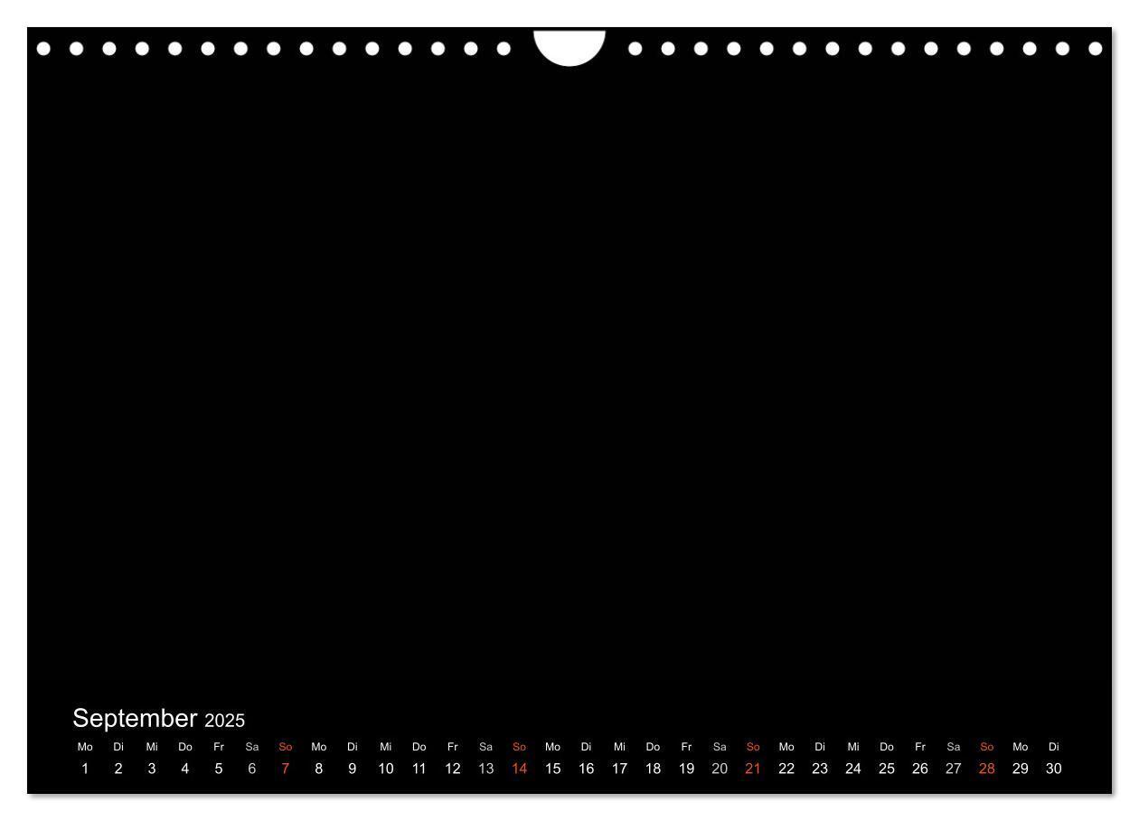 Bild: 9783435839414 | Bastelkalender - Schwarz (Wandkalender 2025 DIN A4 quer), CALVENDO...