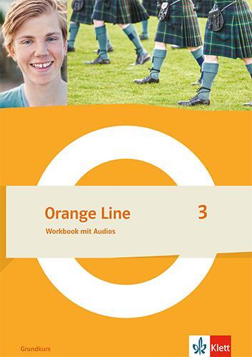 Cover: 9783125491335 | Orange Line 3 Grundkurs. Workbook mit Audios Klasse 7 | Bundle | 2024