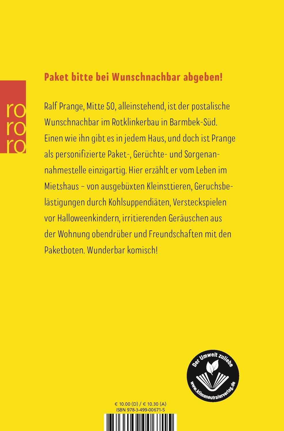 Rückseite: 9783499006715 | Man ist ja Nachbar | Andreas Altenburg | Taschenbuch | Deutsch | 2021