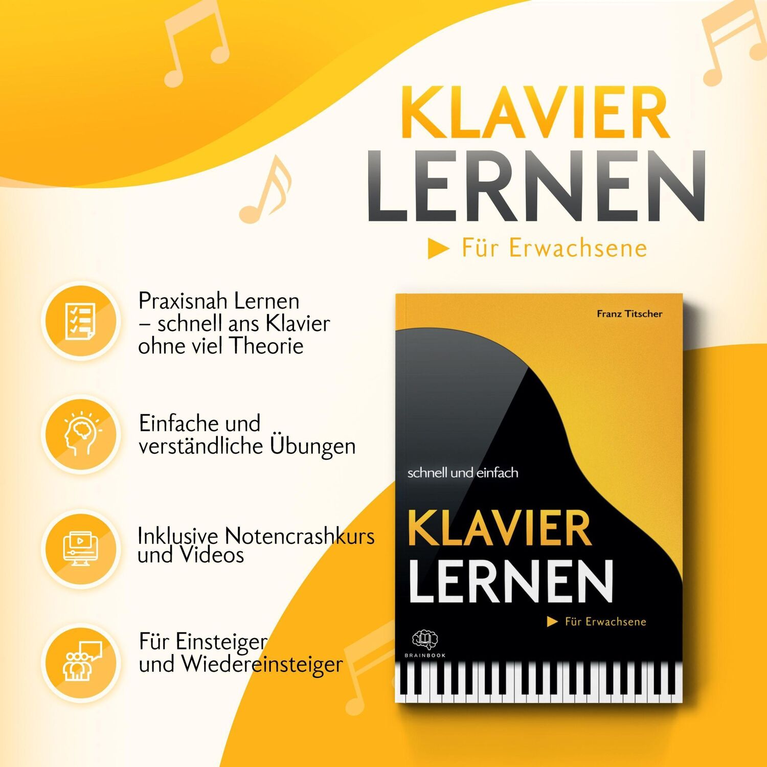 Bild: 9783968901053 | Klavier lernen schnell &amp; einfach | Franz Titscher | Taschenbuch | 2021