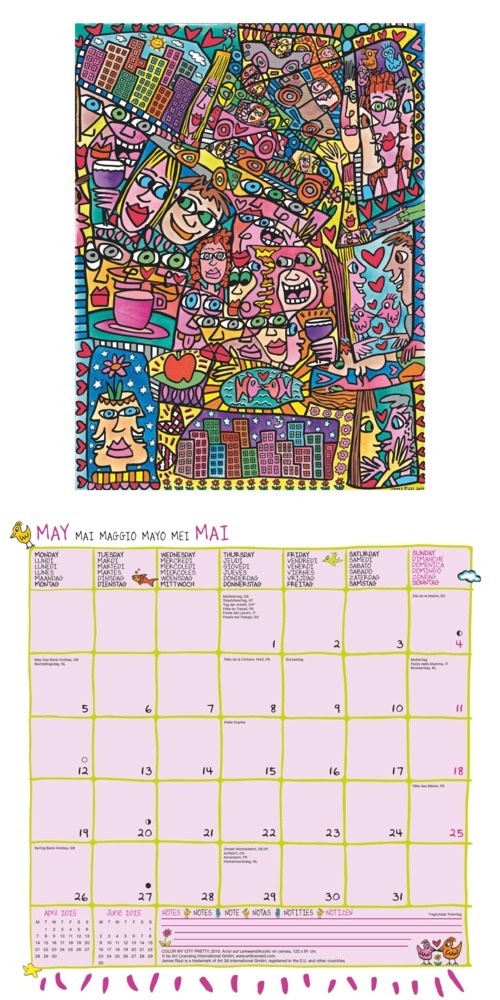 Bild: 4002725994073 | N NEUMANNVERLAGE - James Rizzi 2025 Broschürenkalender, 30x30cm,...