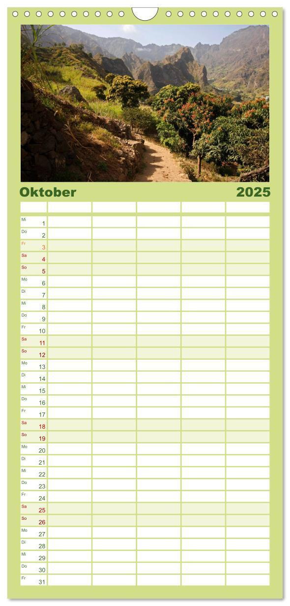 Bild: 9783457110218 | Familienplaner 2025 - Kap Verde mit 5 Spalten (Wandkalender, 21 x...