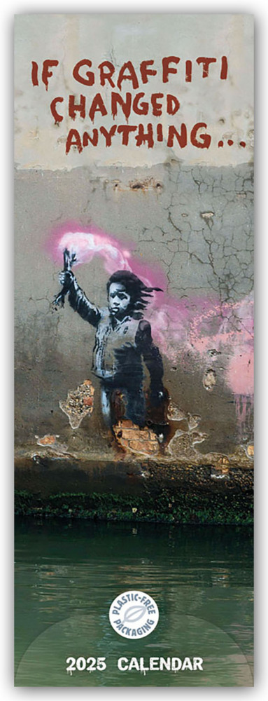 Cover: 9781529844481 | Banksy - If Graffiti Changed Anything 2025 - Slimline-Kalender | 14 S.