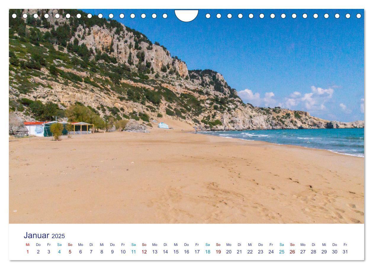 Bild: 9783383998133 | Strände der Insel Rhodos (Wandkalender 2025 DIN A4 quer), CALVENDO...