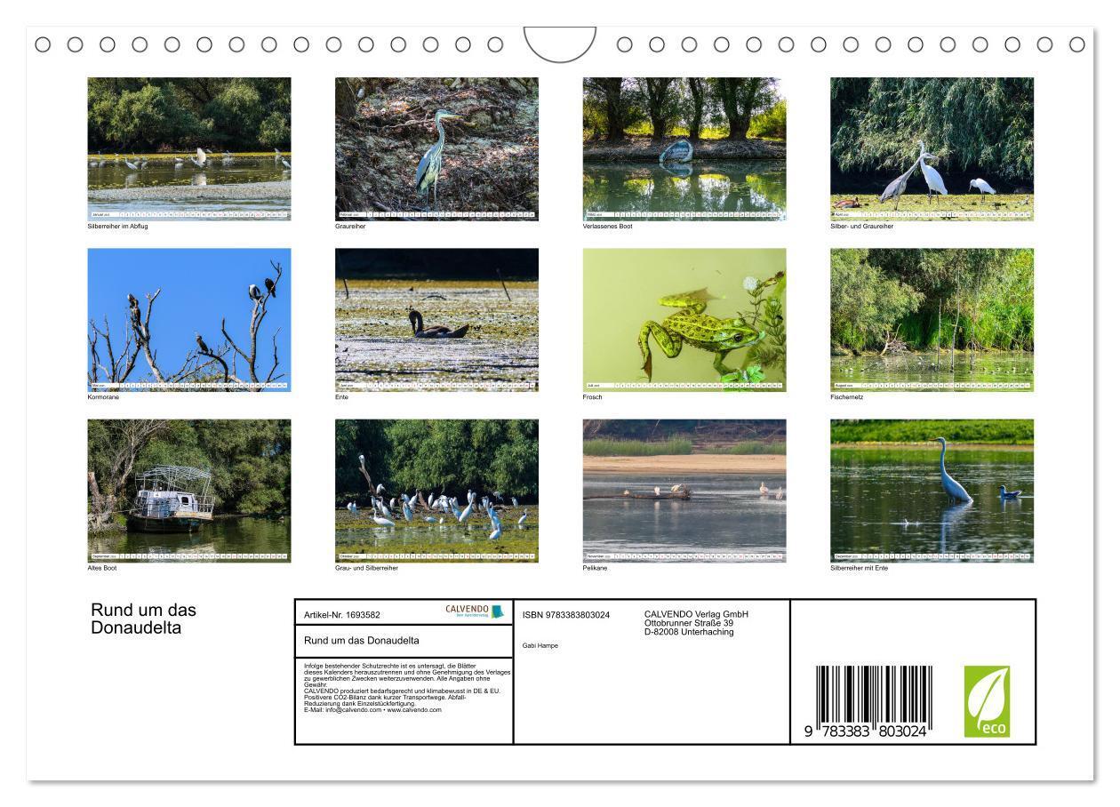 Bild: 9783383803024 | Rund um das Donaudelta (Wandkalender 2025 DIN A4 quer), CALVENDO...