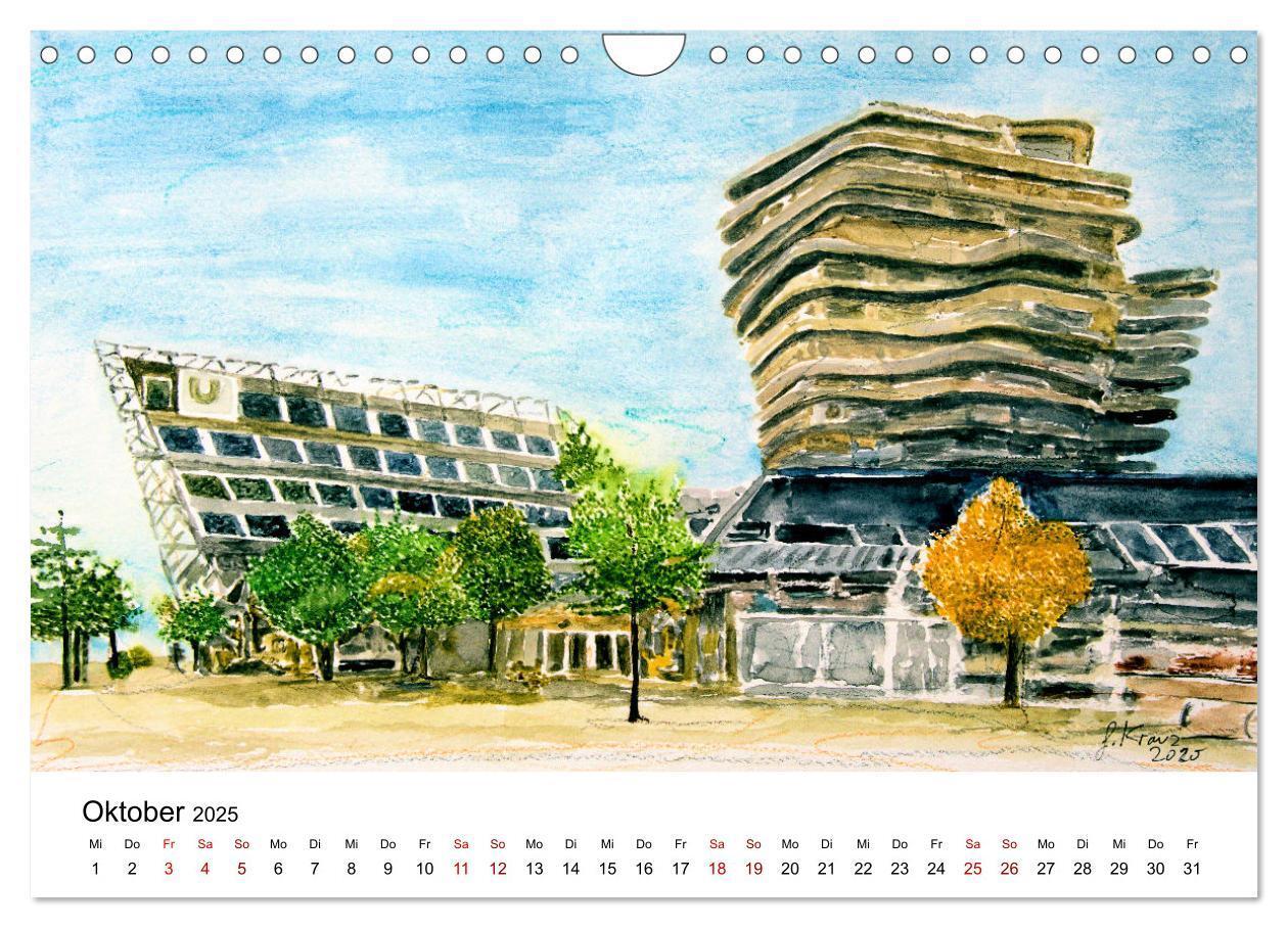 Bild: 9783435096619 | Hamburg in stillen Aquarellen (Wandkalender 2025 DIN A4 quer),...