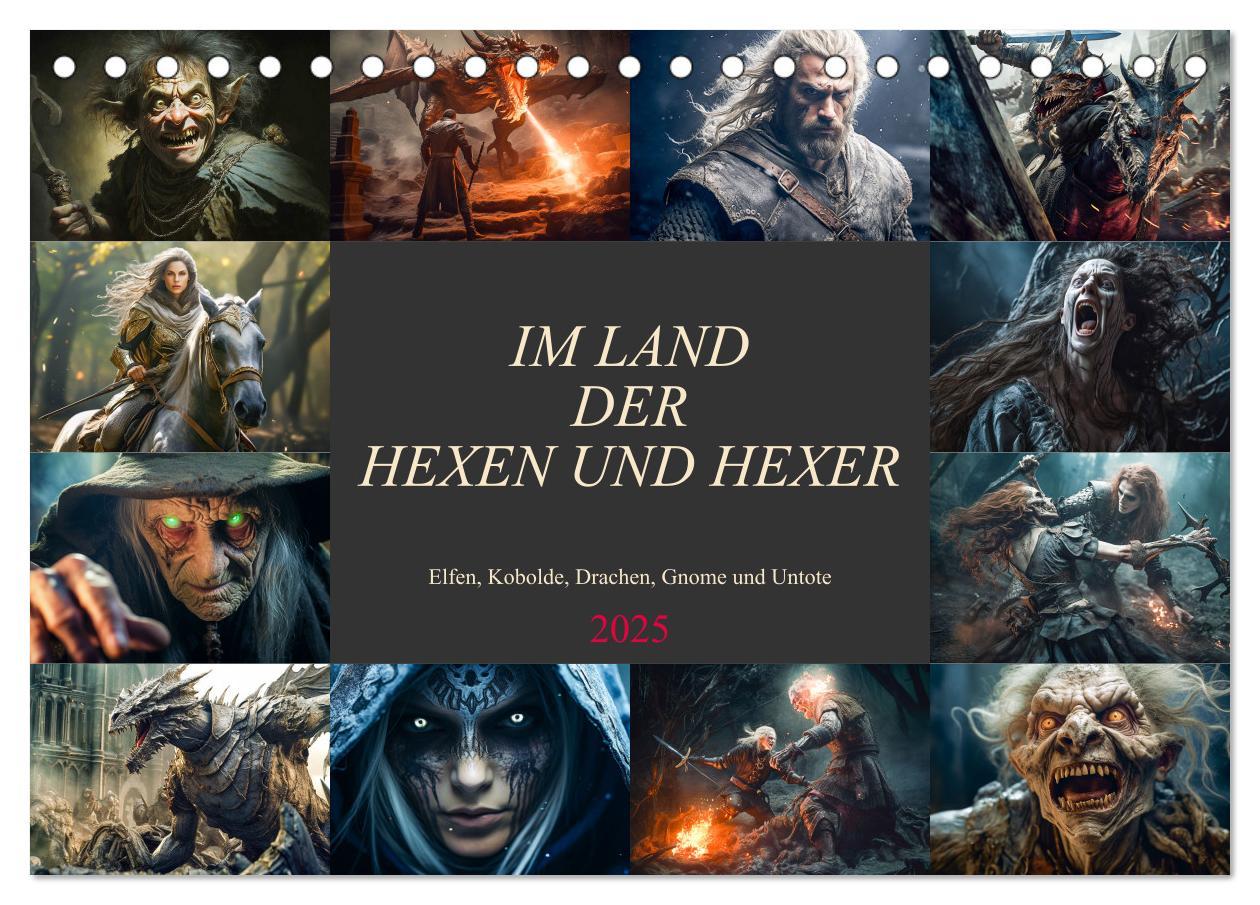 Cover: 9783383889530 | Im Land der Hexen und Hexer (Tischkalender 2025 DIN A5 quer),...