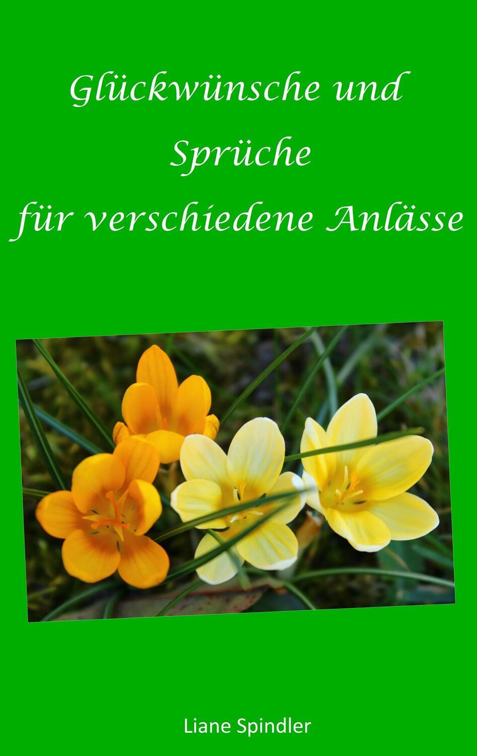 Cover: 9783743173460 | Glückwünsche und Sprüche für verschiedene Anlässe | Liane Spindler