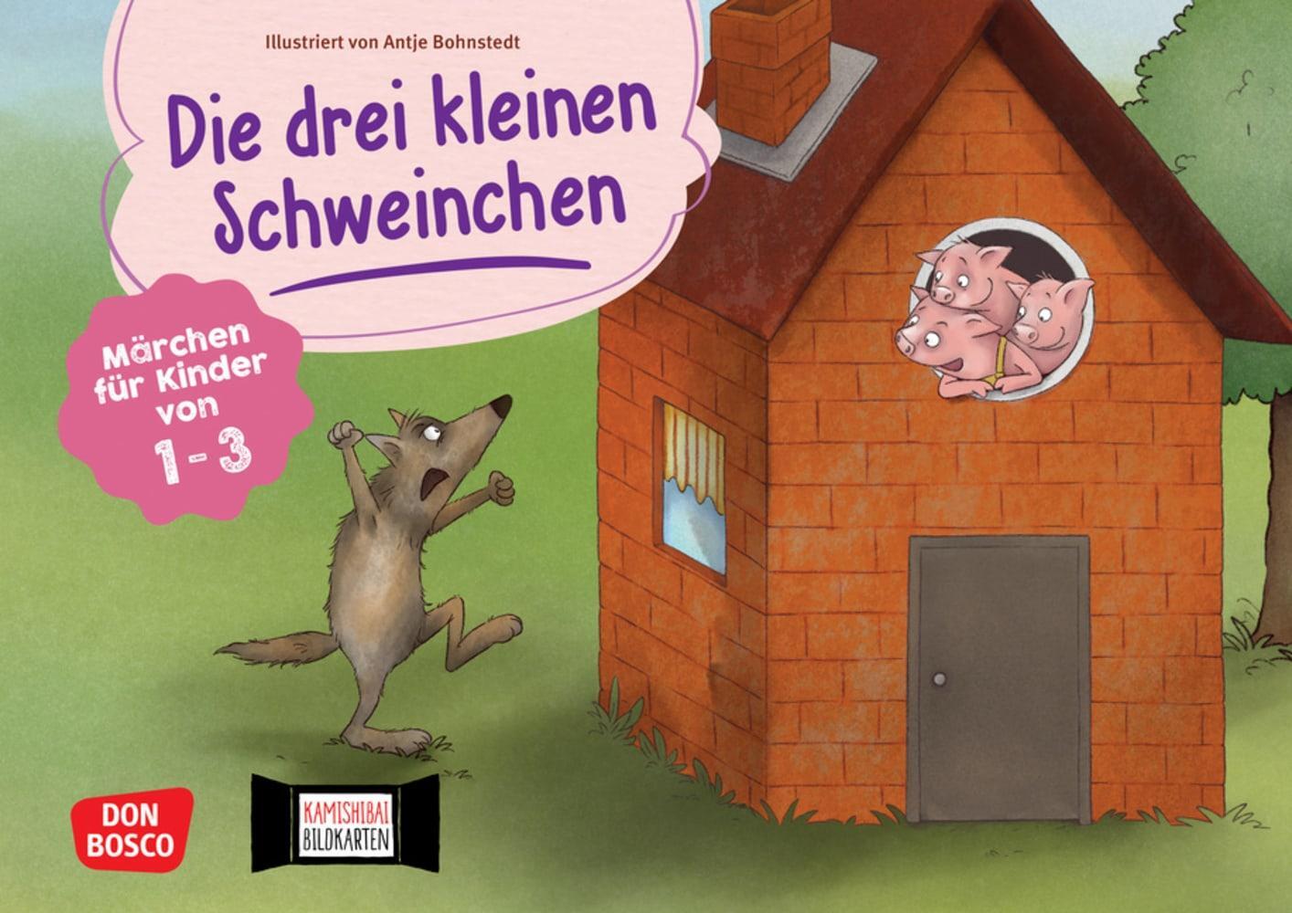 Cover: 4260694921159 | Die drei kleinen Schweinchen. Kamishibai Bildkartenset | Box | 7 S.