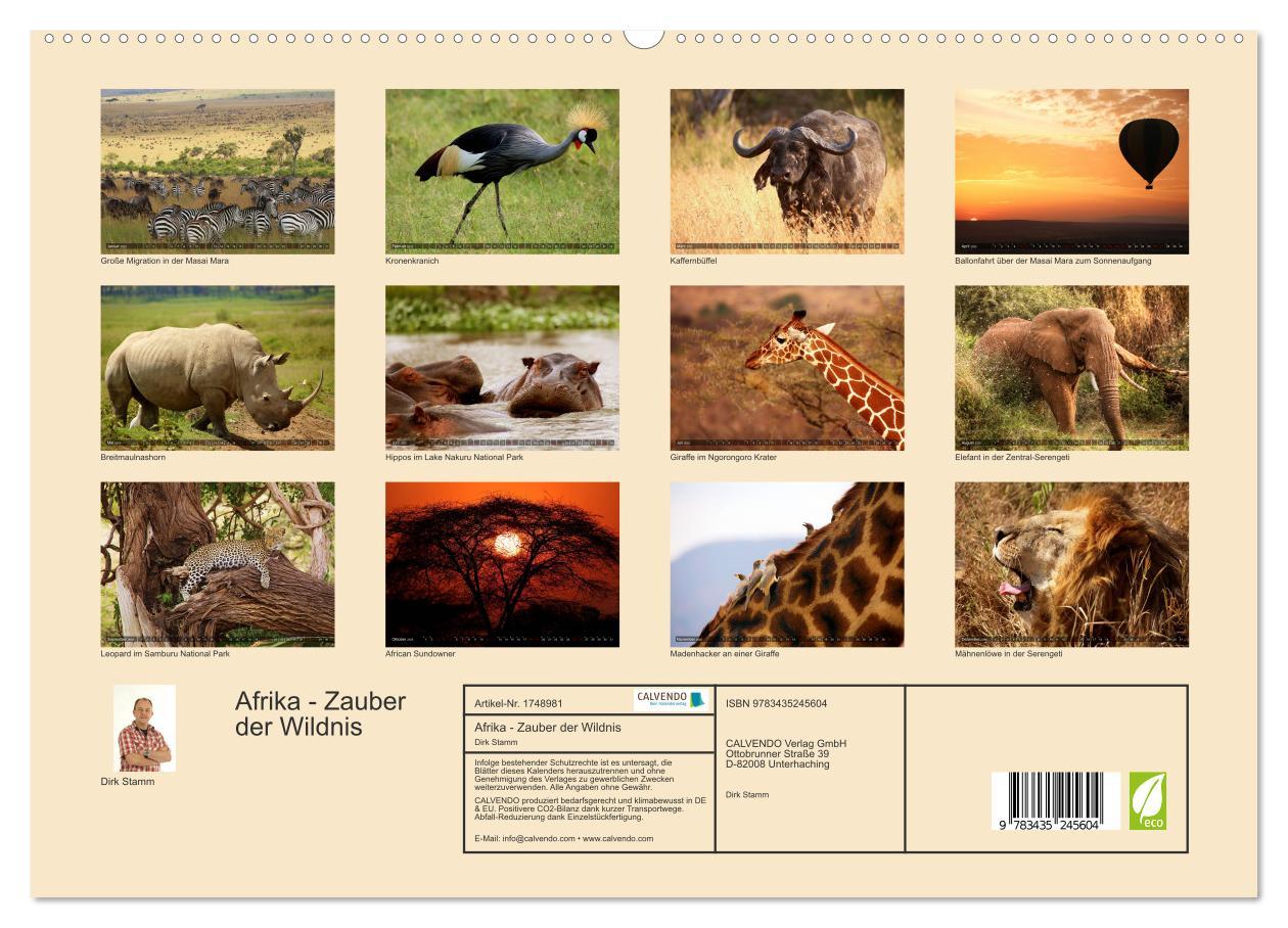 Bild: 9783435245604 | Afrika - Zauber der Wildnis (hochwertiger Premium Wandkalender 2025...