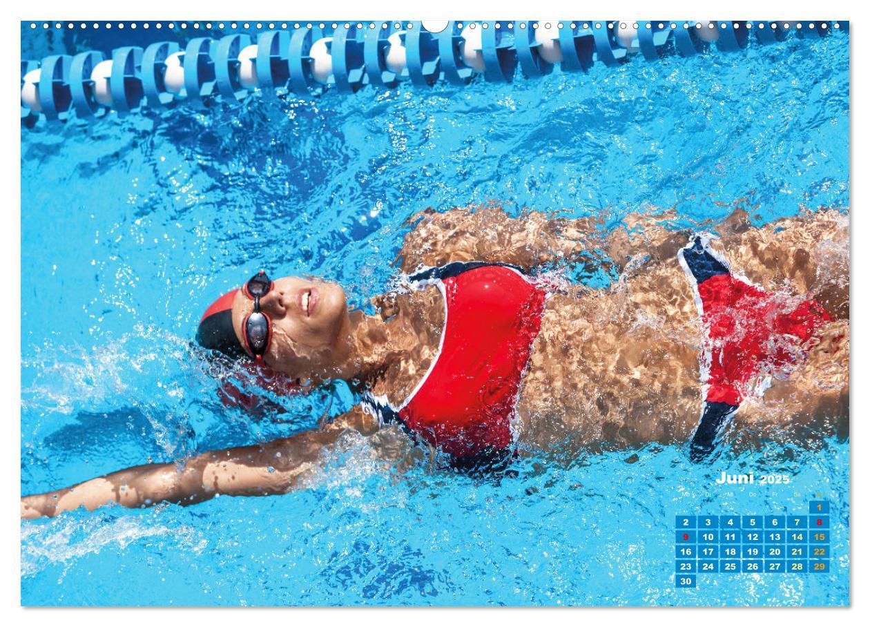 Bild: 9783383885495 | Schwimmen: Sport auf blauen Bahnen (Wandkalender 2025 DIN A2 quer),...