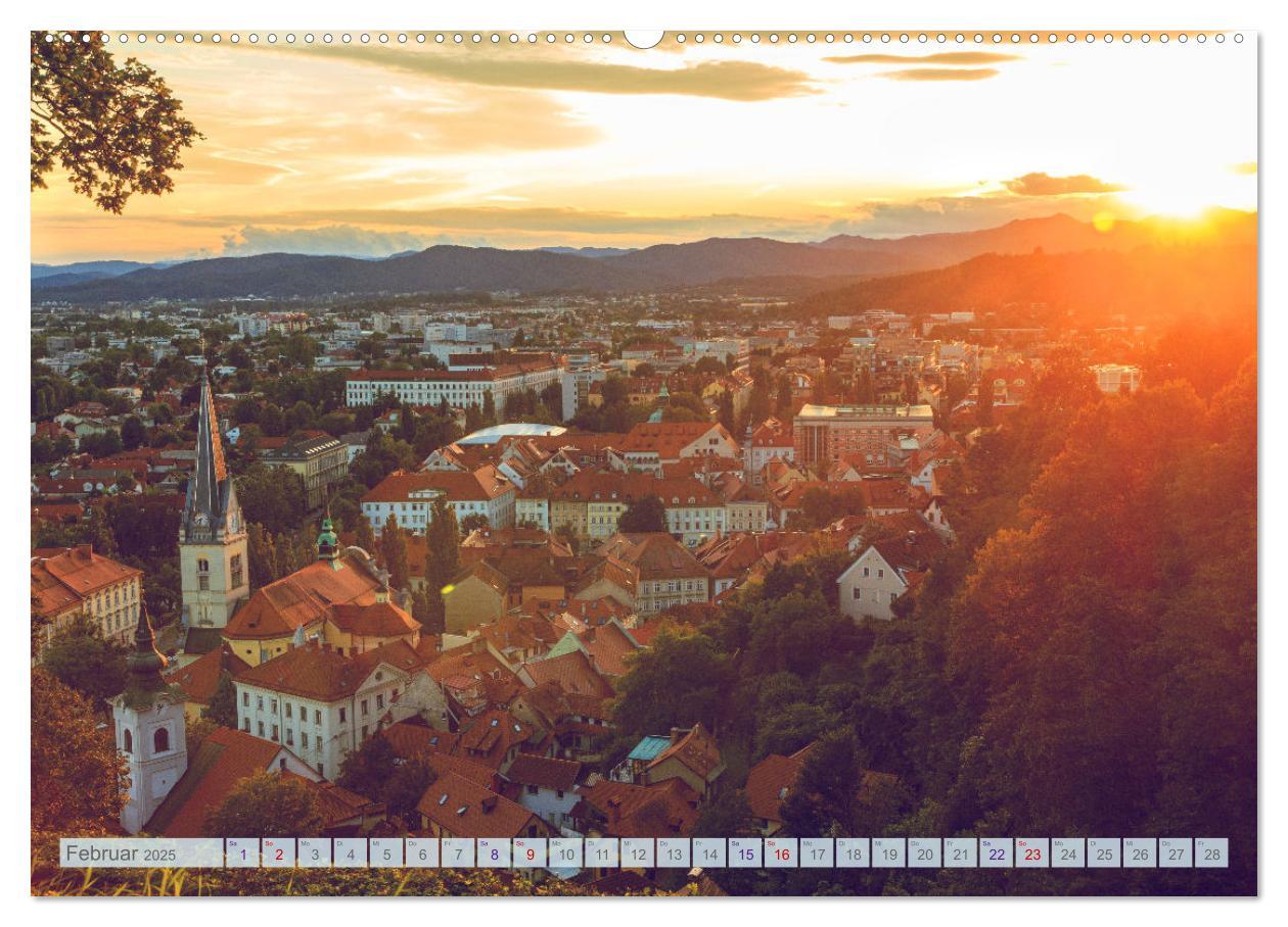 Bild: 9783383850998 | Ljubljana - Sloweniens wunderschöne Hauptstadt (Wandkalender 2025...