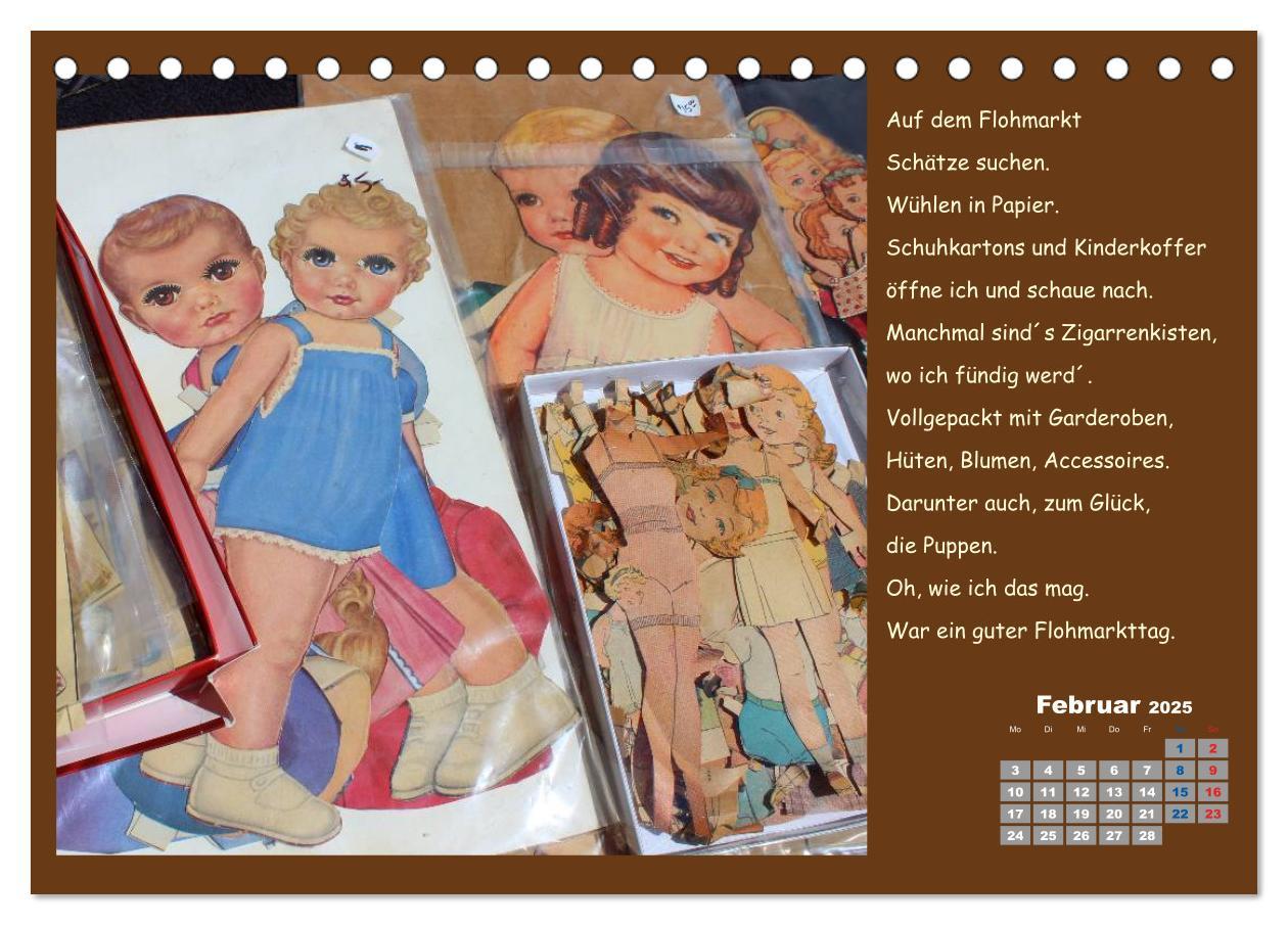 Bild: 9783435594573 | Papierpuppenpoesie (Tischkalender 2025 DIN A5 quer), CALVENDO...