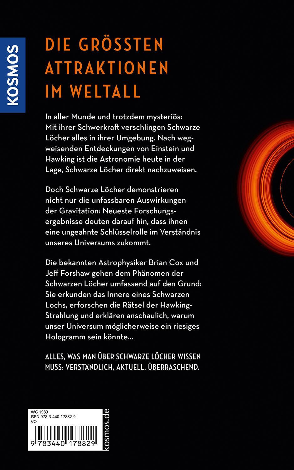 Rückseite: 9783440178829 | Schwarze Löcher | Der Schlüssel zum Verständnis des Universums | Buch