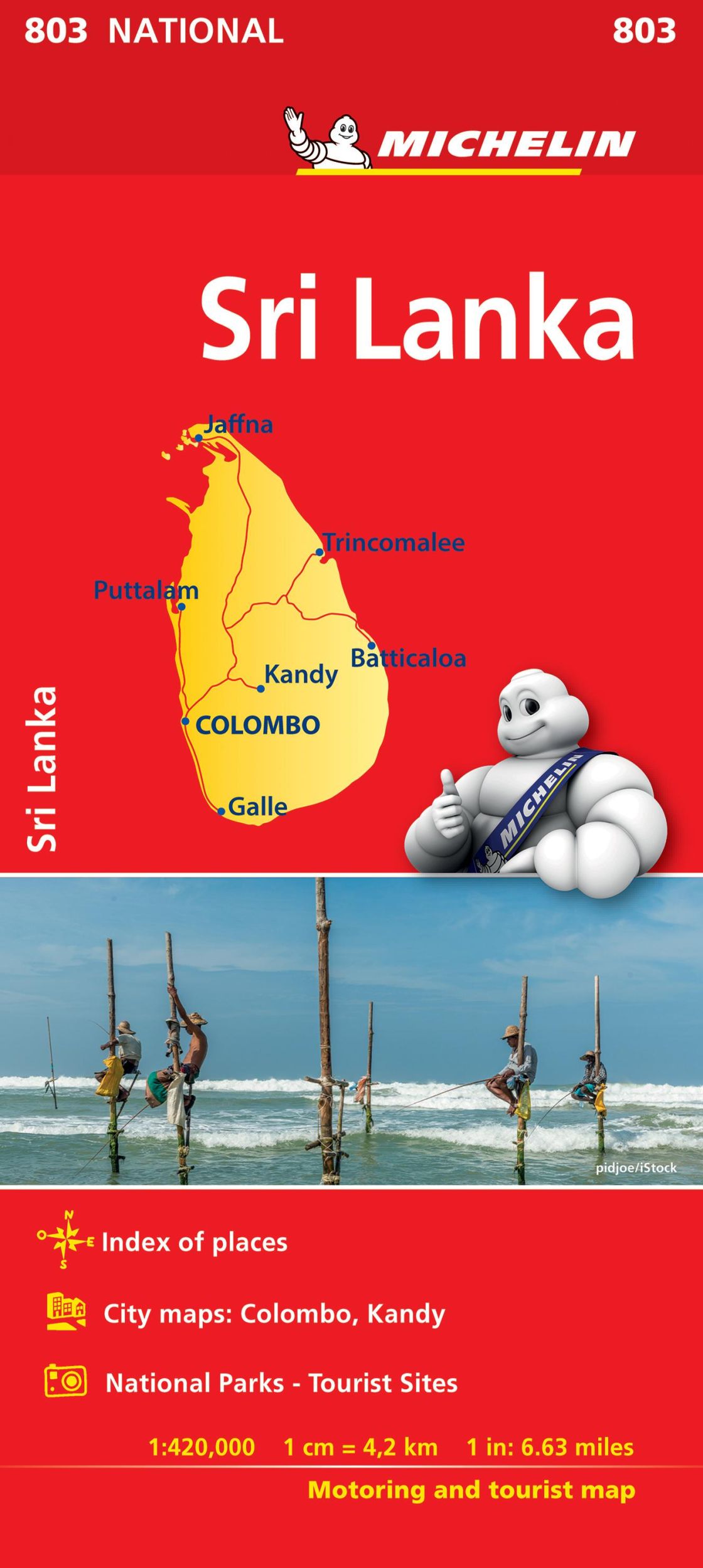 Cover: 9782067238640 | Sri Lanka National Map 803 | Map | Michelin | (Land-)Karte | Englisch