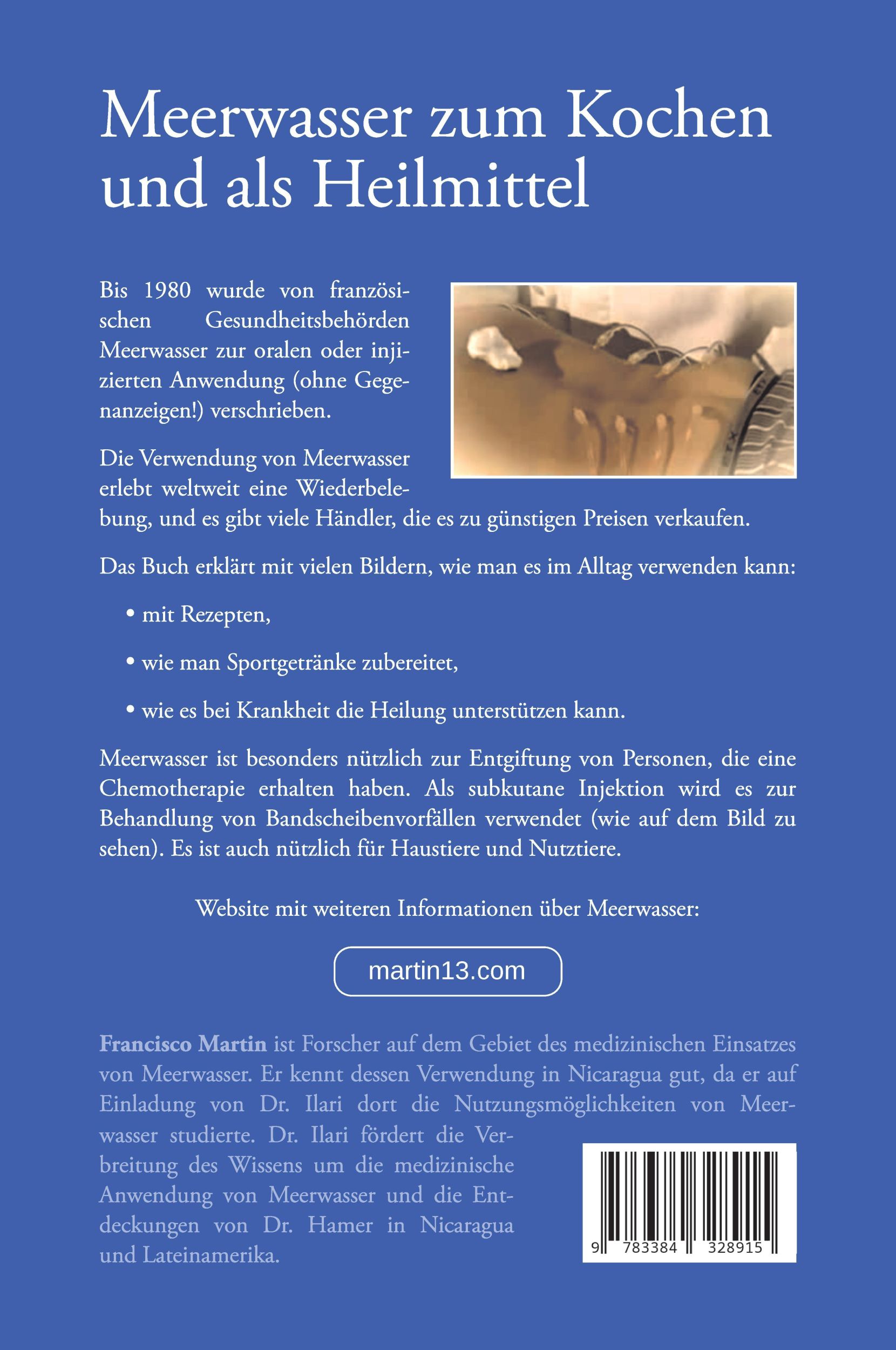 Rückseite: 9783384328915 | Meerwasser trinken (zum Kochen und als Heilmittel) | Francisco Martin