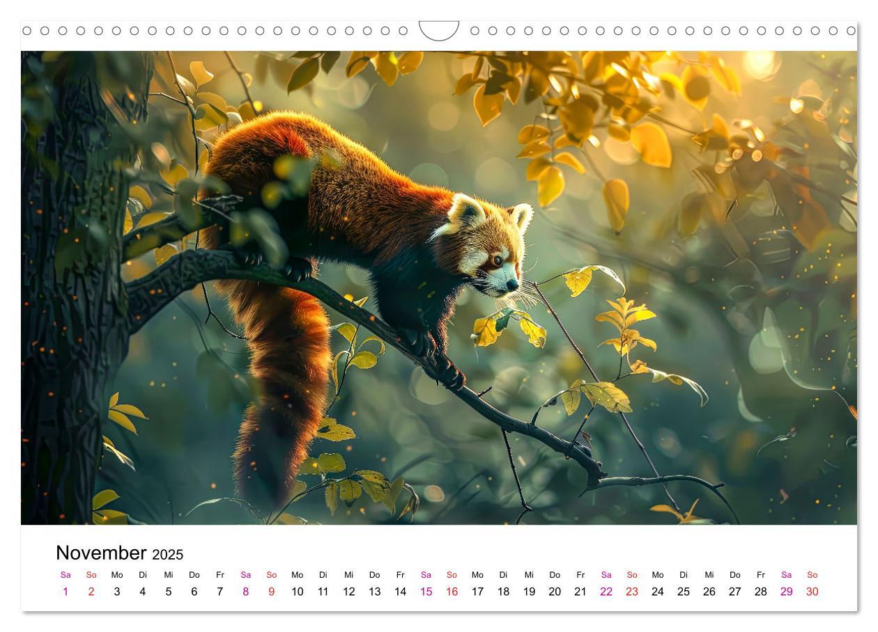 Bild: 9783457137185 | Der Rote Panda (Wandkalender 2025 DIN A3 quer), CALVENDO...