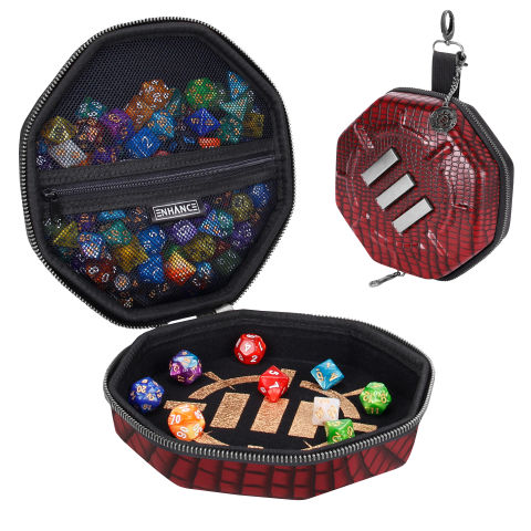 Cover: 637836621200 | ENHANCE Tabletop Collector's Edition Dice Case Red Dragon Scales