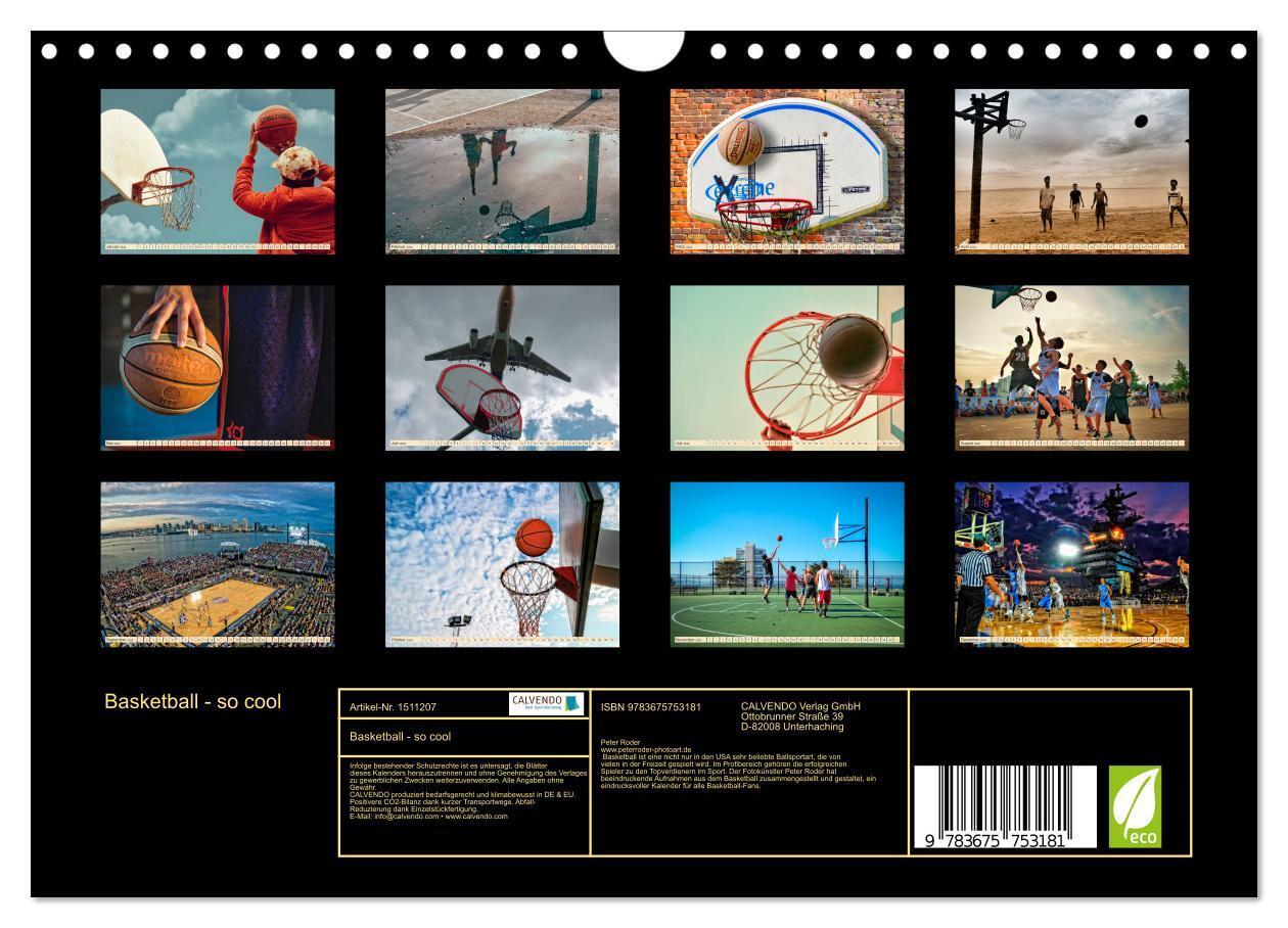 Bild: 9783675753181 | Basketball - so cool (Wandkalender 2024 DIN A4 quer), CALVENDO...