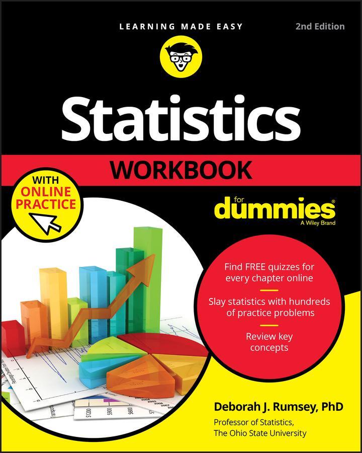 Cover: 9781119547518 | Statistics Workbook For Dummies with Online Practice | Rumsey | Buch