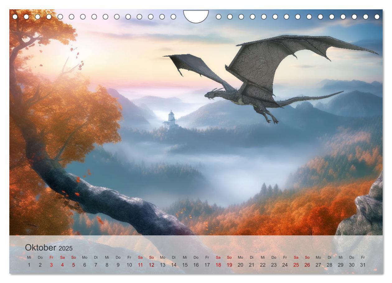 Bild: 9783383835506 | Im Land der schönen Drachen (Wandkalender 2025 DIN A4 quer),...