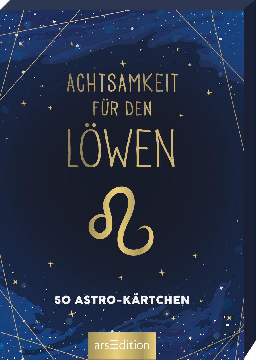 Cover: 9783845849690 | Achtsamkeit für den Löwen | 50 Astro-Kärtchen | Taschenbuch | 51 S.