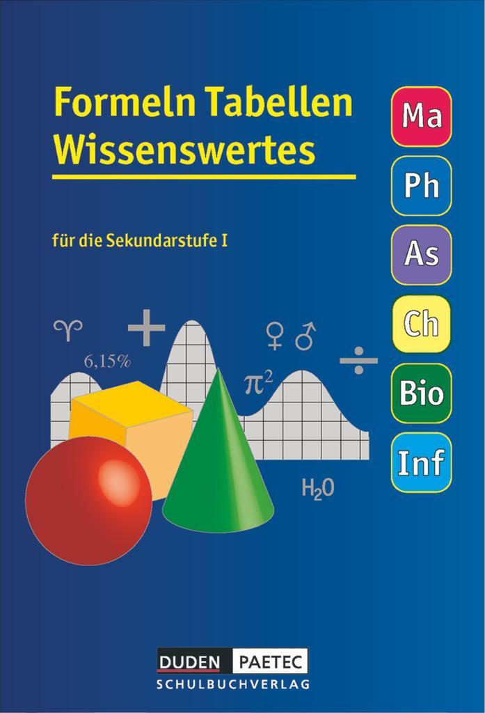 Cover: 9783895172557 | Formelsammlung 5.-10. Schuljahr Tabellen Wissenswertes | Bahro (u. a.)