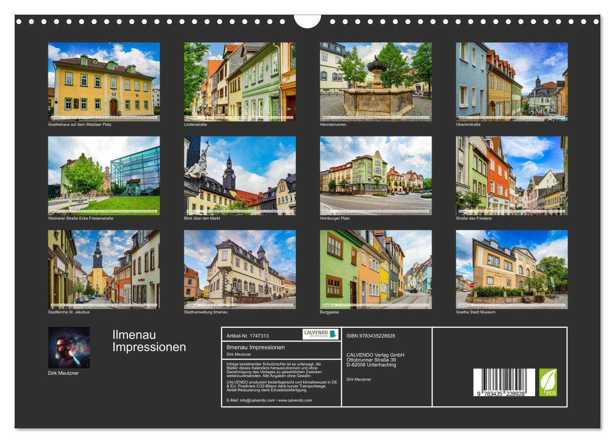 Bild: 9783435228928 | Ilmenau Impressionen (Wandkalender 2025 DIN A3 quer), CALVENDO...