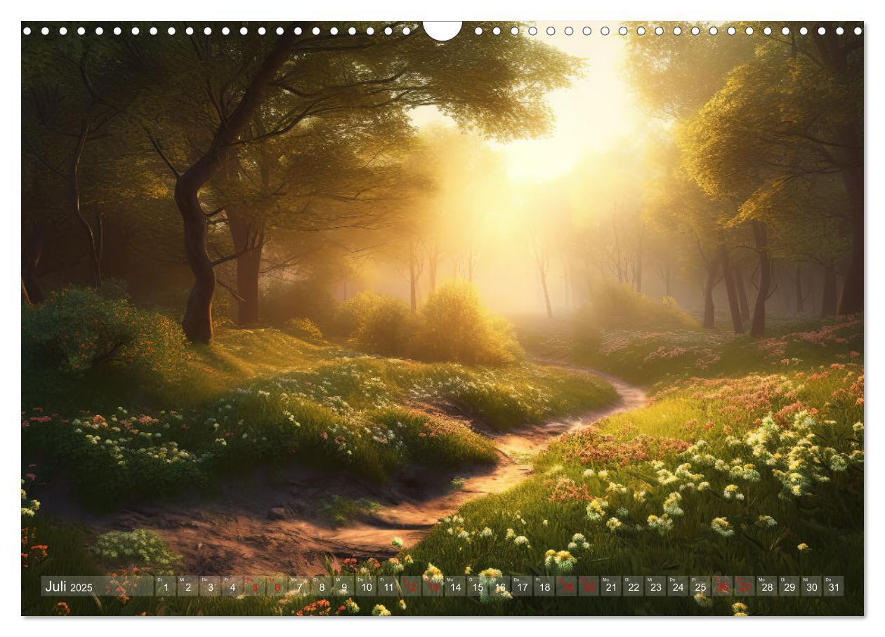 Bild: 9783457223659 | Himmlische Landschaften des Lichts (Wandkalender 2025 DIN A3 quer),...