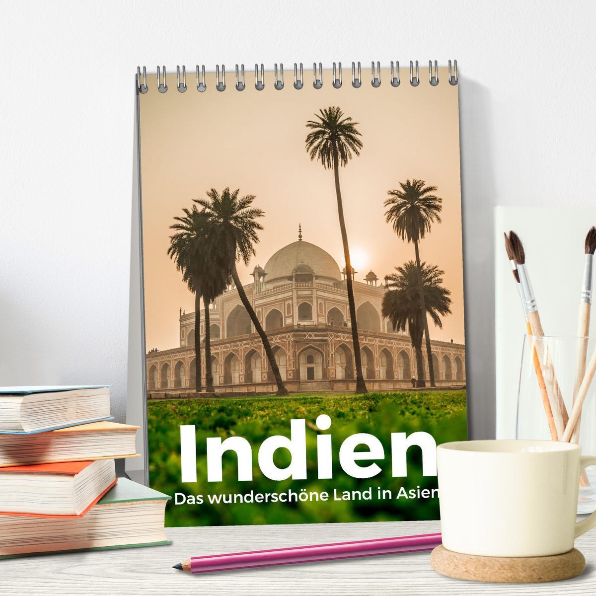 Bild: 9783435909131 | Indien - Das wunderschöne Land in Asien. (Tischkalender 2025 DIN A5...