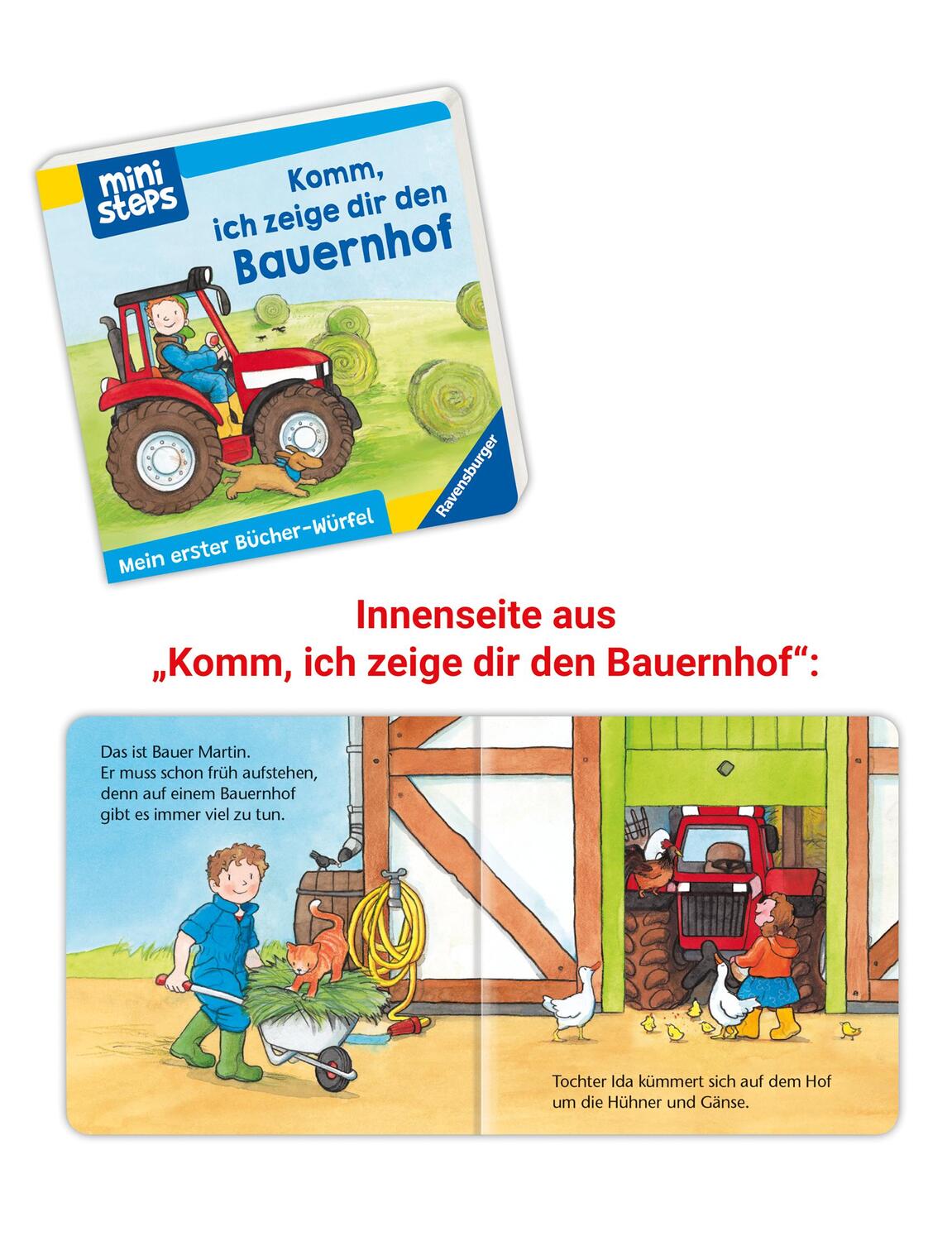 Bild: 9783473302840 | ministeps: Mein erster Bücher-Würfel: Kita, Zoo und Feuerwehr...