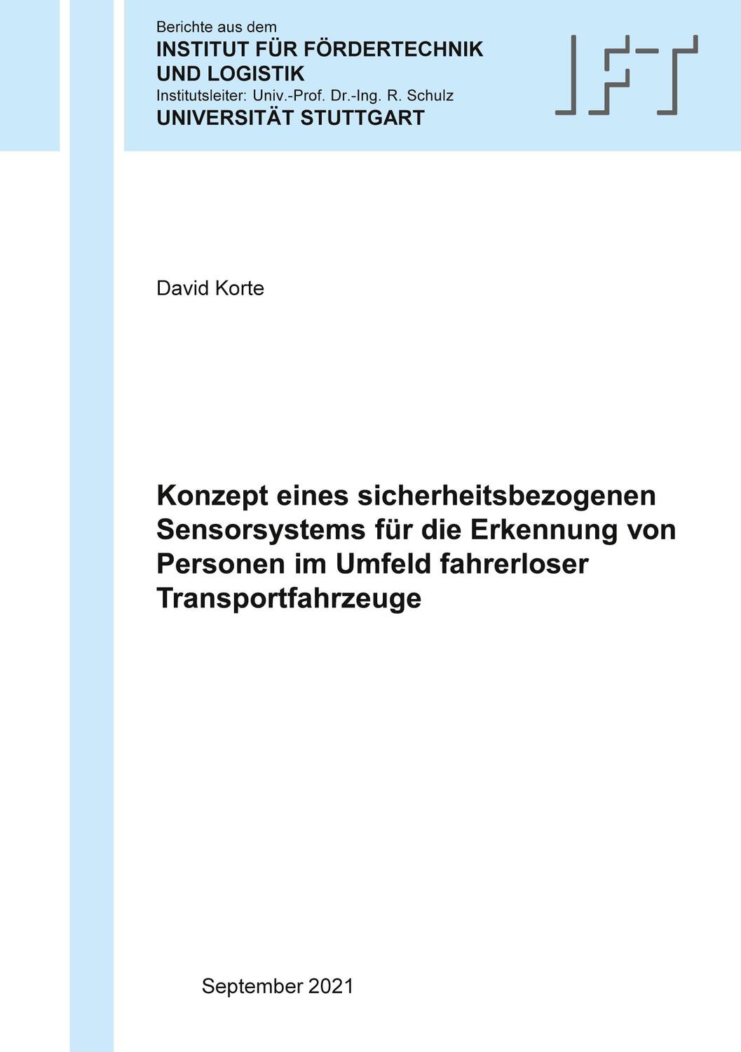 Cover: 9783754340530 | Konzept eines sicherheitsbezogenen Sensorsystems für die Erkennung...