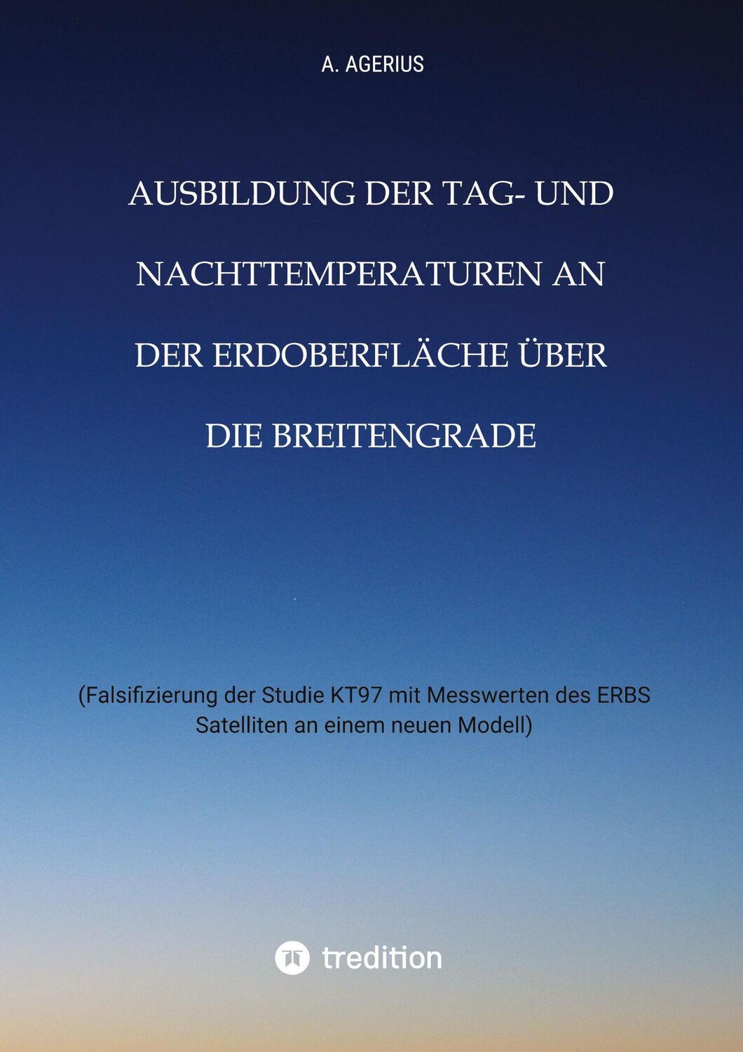 Cover: 9783347950405 | Ausbildung der Tag- und Nachttemperaturen an der Erdoberfläche über...