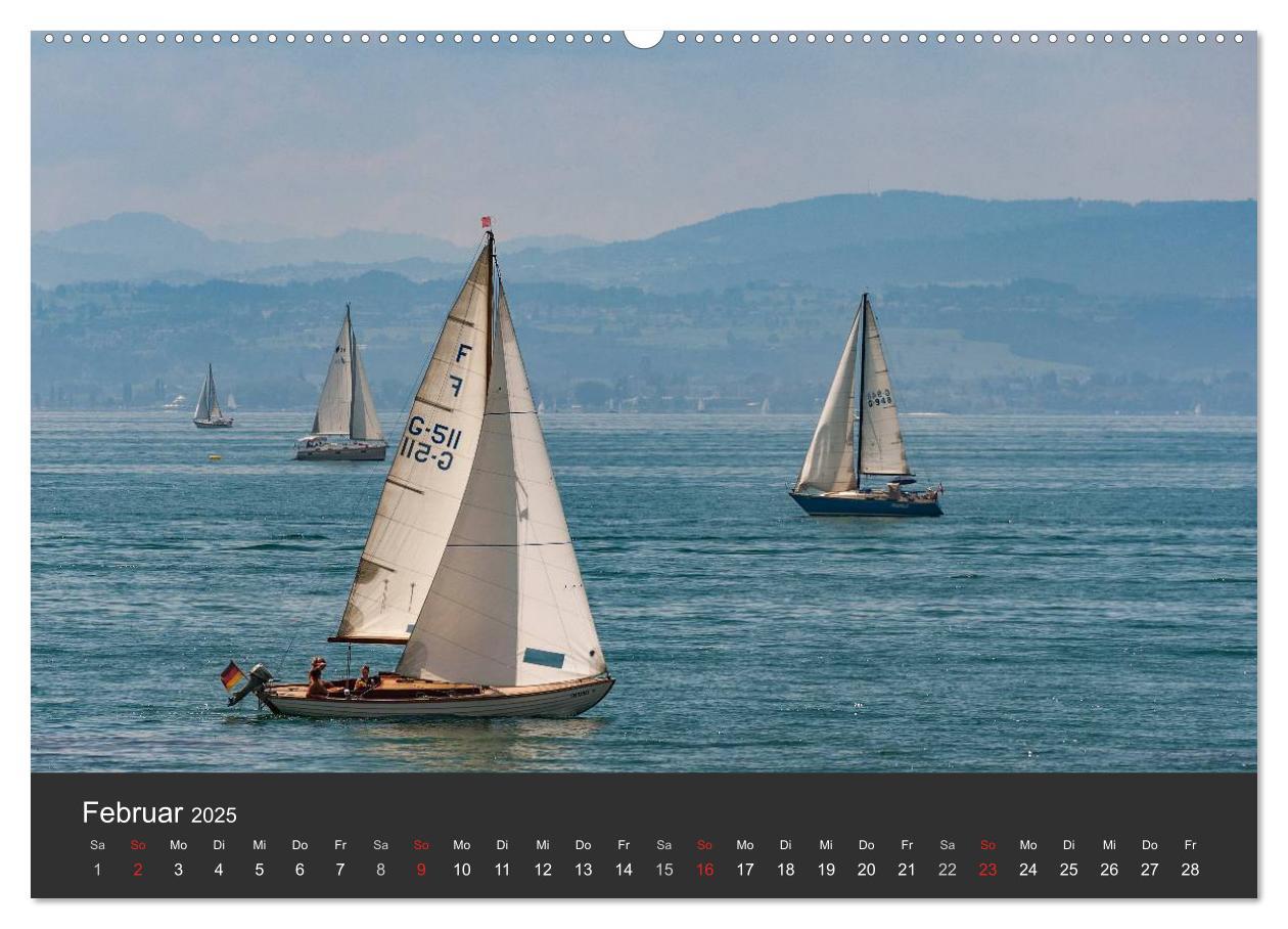 Bild: 9783435504534 | Segelboote auf dem Bodensee (Wandkalender 2025 DIN A2 quer),...