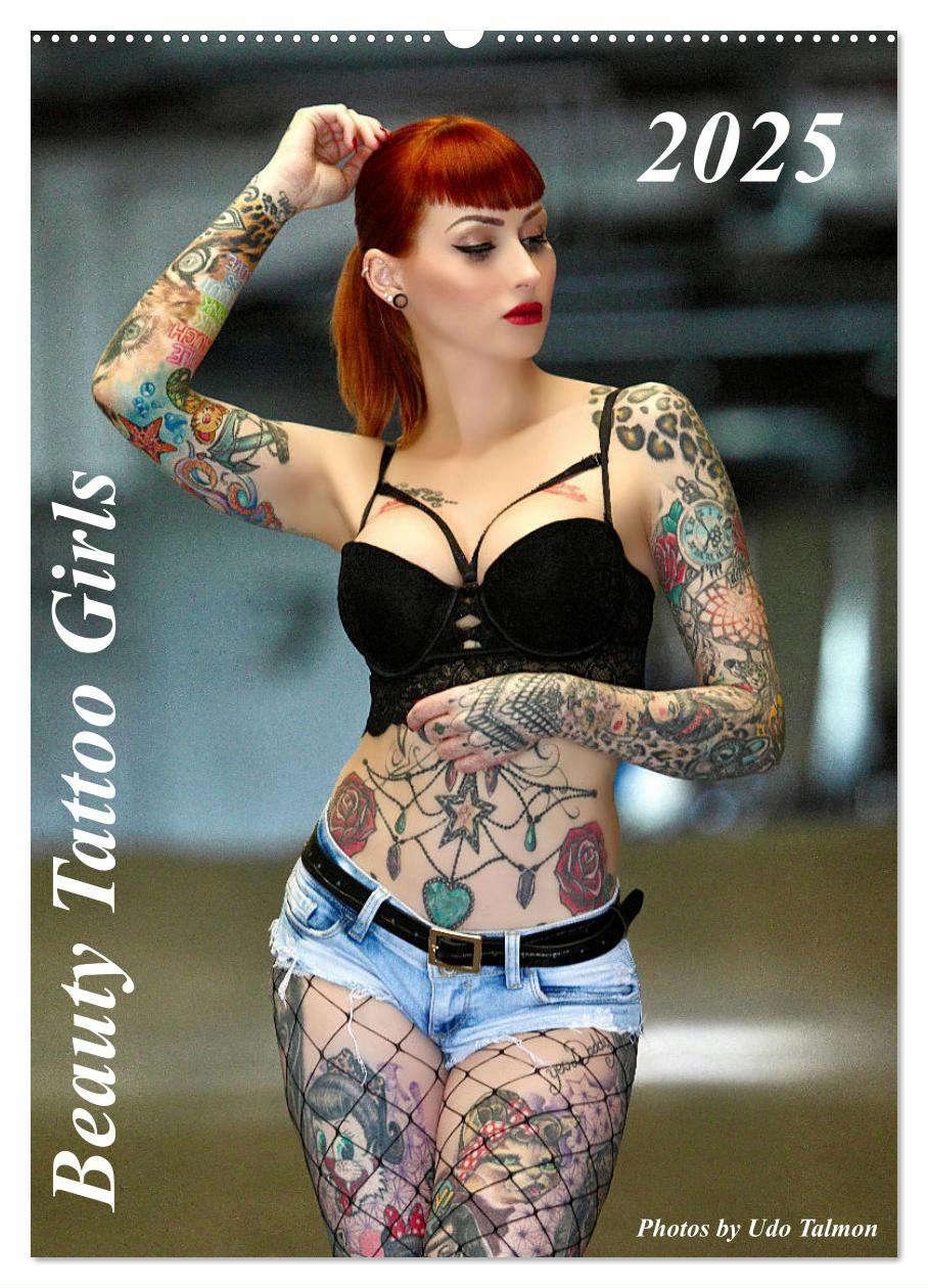 Cover: 9783435861859 | Beauty Tattoo Girls 2025 (Wandkalender 2025 DIN A2 hoch), CALVENDO...