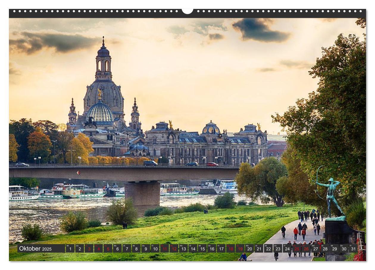 Bild: 9783435711857 | Dresden - Die Frauenkirche (hochwertiger Premium Wandkalender 2025...