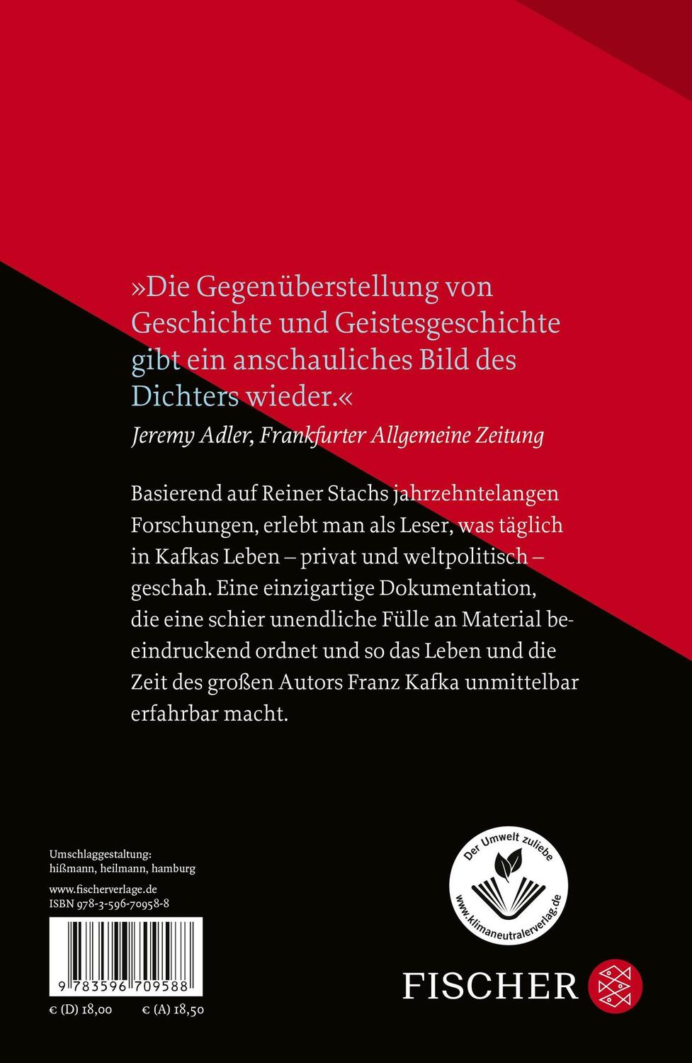 Rückseite: 9783596709588 | Kafka von Tag zu Tag | Reiner Stach | Taschenbuch | 640 S. | Deutsch