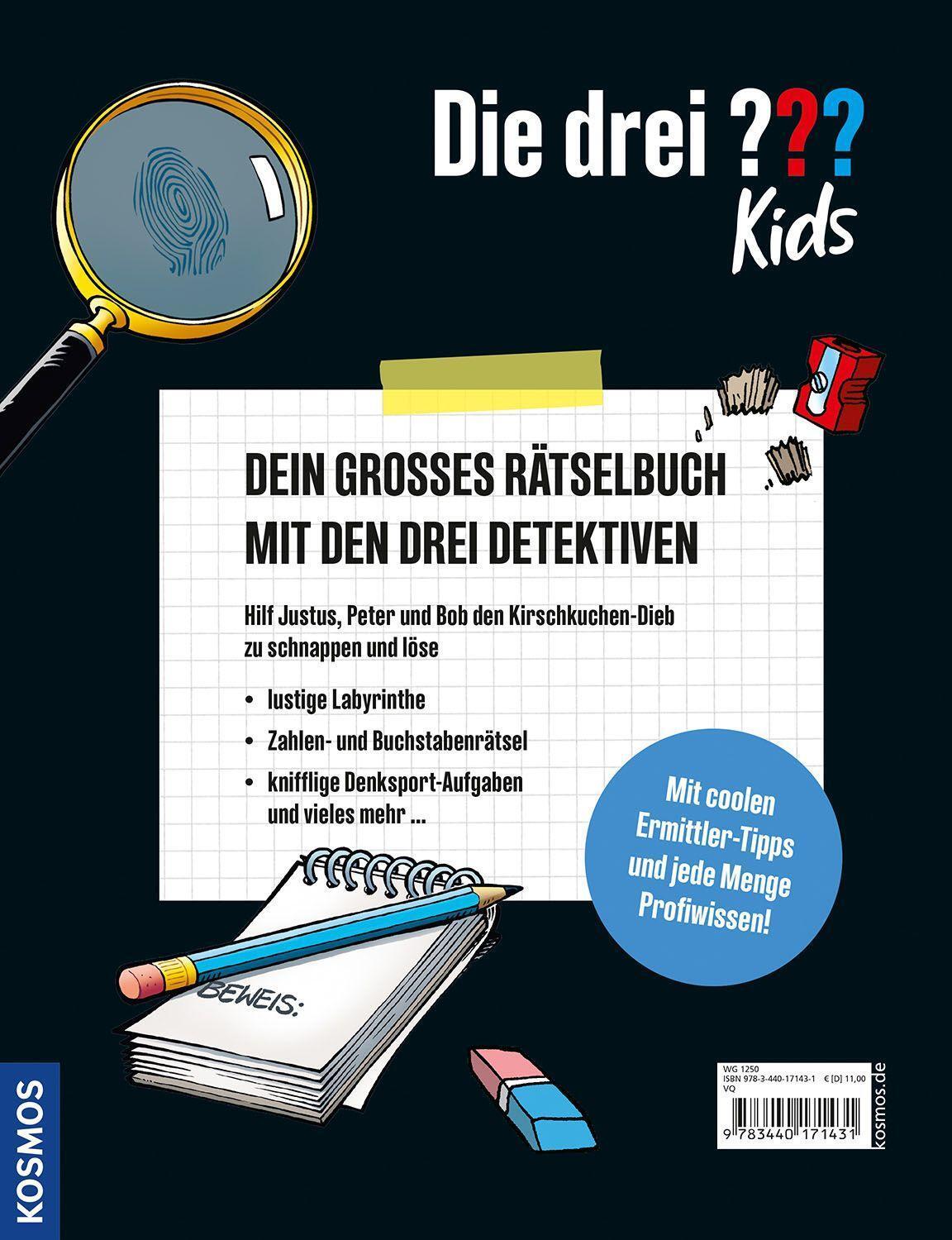 Bild: 9783440171431 | Die drei ??? Kids, Diebstahl im Eiscafé | Das große Rätselbuch | Buch