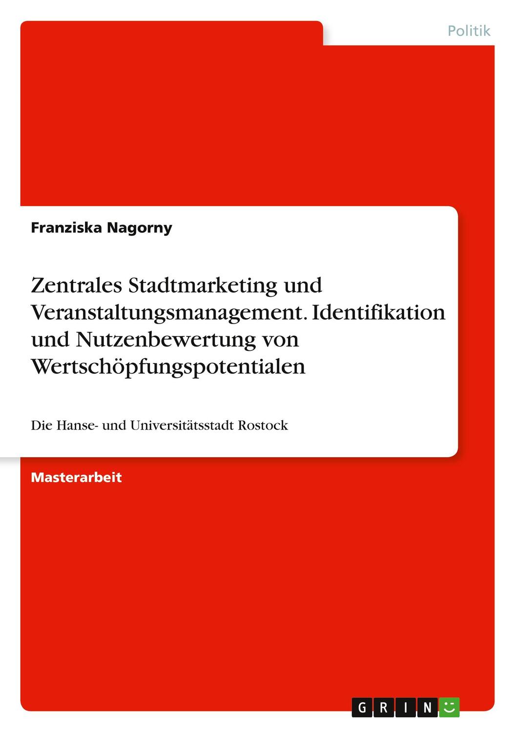 Cover: 9783346768841 | Zentrales Stadtmarketing und Veranstaltungsmanagement....