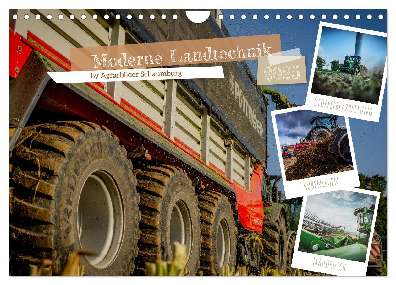 Cover: 9783457209639 | Moderne Landtechnik (Wandkalender 2025 DIN A4 quer), CALVENDO...