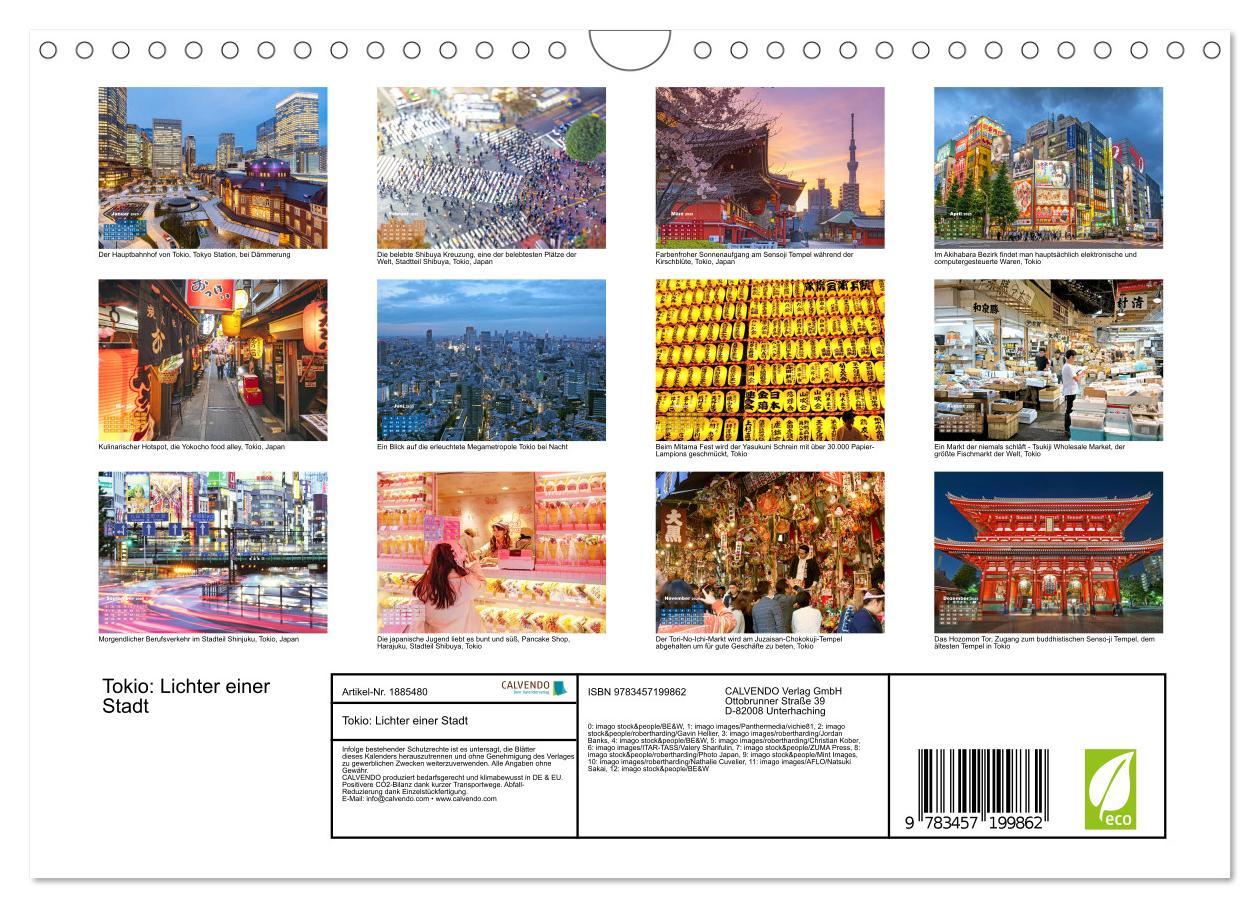 Bild: 9783457199862 | Tokio: Lichter einer Stadt (Wandkalender 2025 DIN A4 quer),...