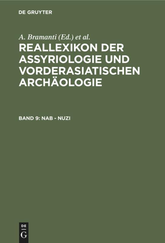 Cover: 9783110172966 | Nab - Nuzi | M. Greiner (u. a.) | Buch | HC runder Rücken kaschiert