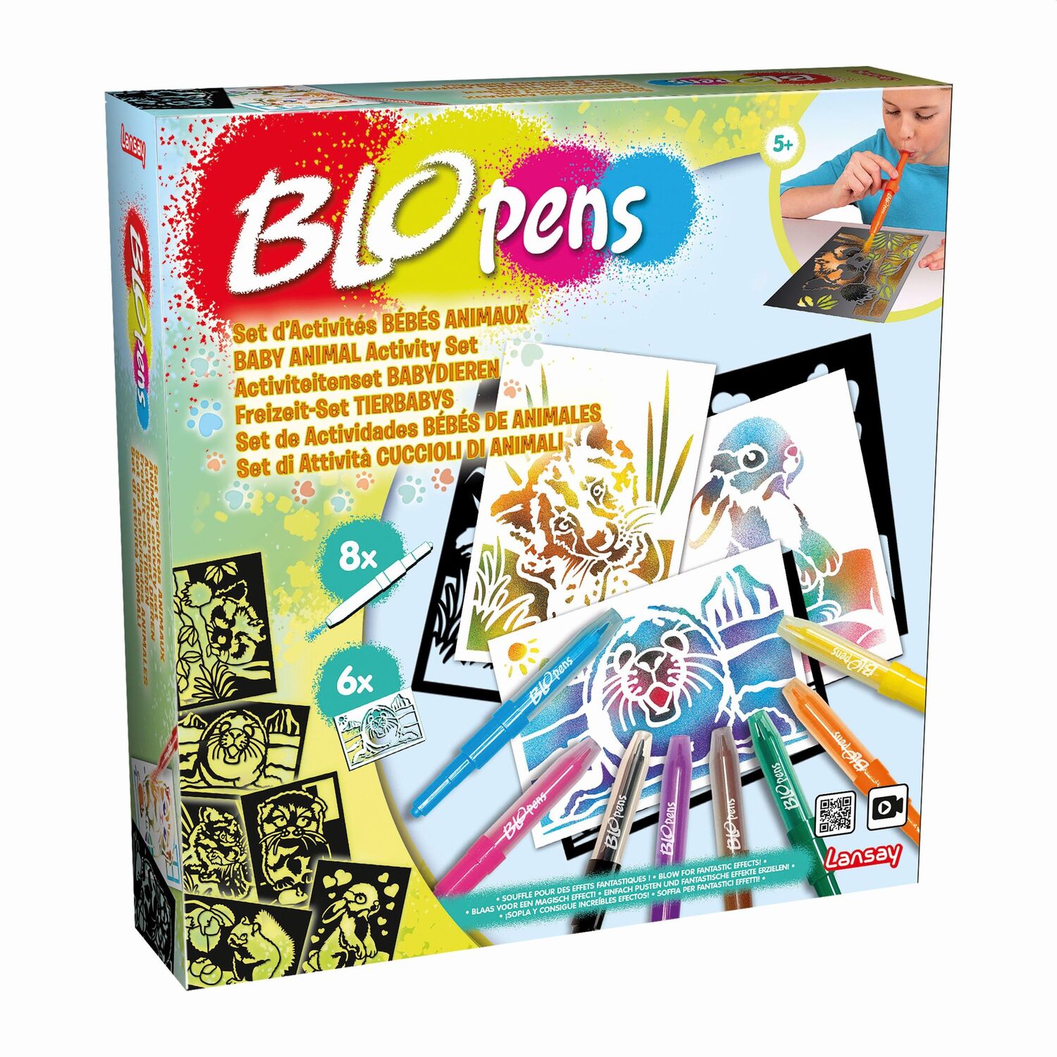 Cover: 3181860235492 | Blopens Sprühstifteset Tierbabys | Lansay | Spiel | Brettspiel | 2022